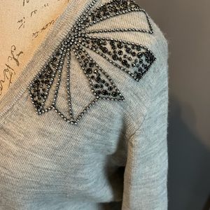 Madewell Wallace sweater with embellishments Sz S